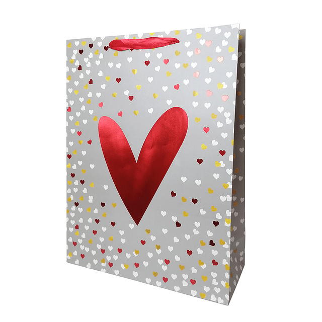 Bolsa De Regalo Corazón Gold Foil Grande 1 Uni