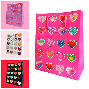 Bolsa Corazones 32x26x12cm 1 Uni