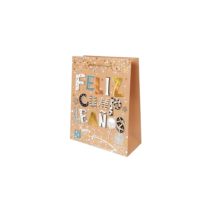 Bolsa Regalo Feliz Cumpleaños 18x23x8cm Diseños/Surtidos 1 Uni 2