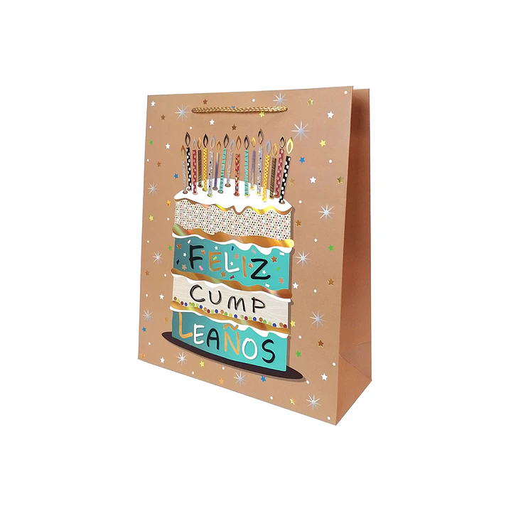 Bolsa Regalo Feliz Cumpleaños 26x32x10cm Diseños/Surtidos 1 Uni 2