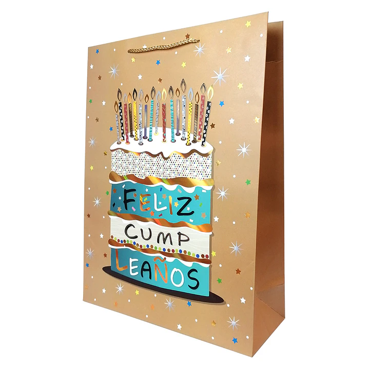 Bolsa Regalo Feliz Cumpleaños 31x42x12cm Diseños/Surtidos 1 Uni 2