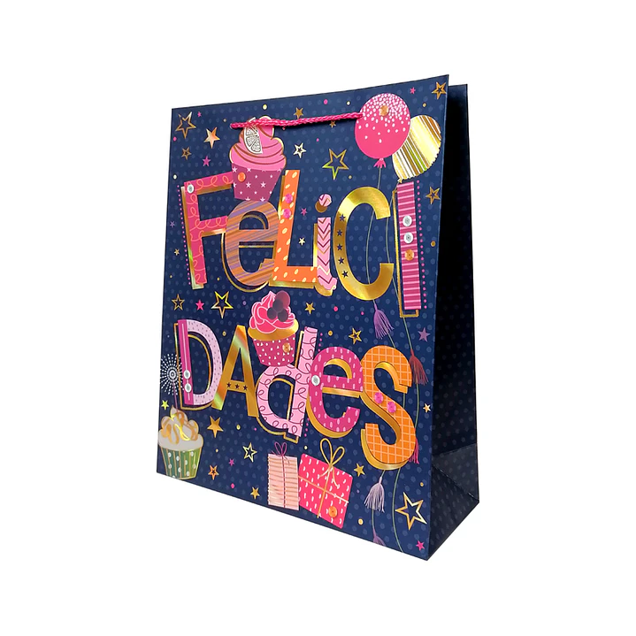 Bolsa Regalo Felicidades 26x32x10cm Diseños/Surtidos 1 Uni 2