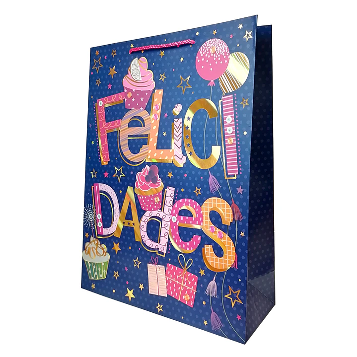 Bolsa Regalo Felicidades 31x42x12cm Diseños/Surtidos 1 Uni 1