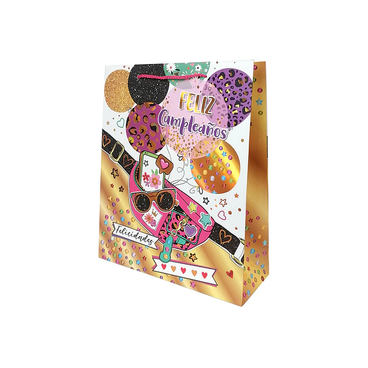 Bolsa Regalo Feliz Cumpleaños Inf 26x32x10cm Diseños/Surtidos 1 Uni 2