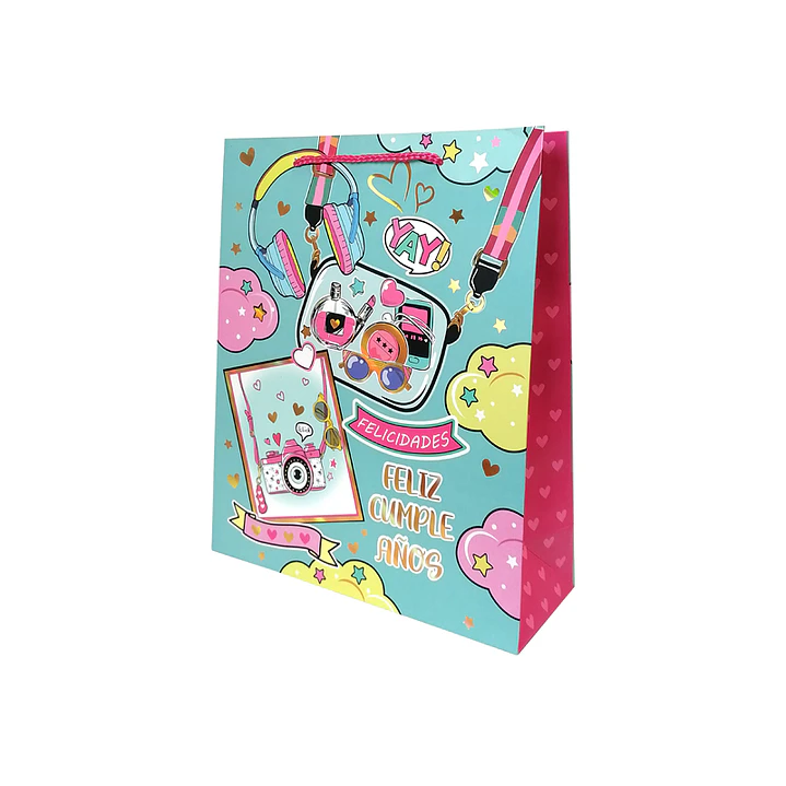 Bolsa Regalo Feliz Cumpleaños Inf 26x32x10cm Diseños/Surtidos 1 Uni 4