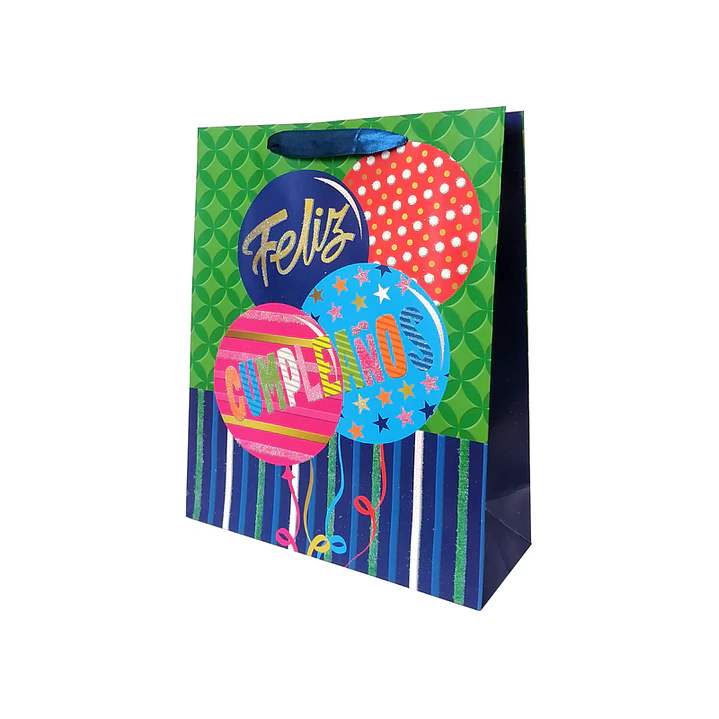 Bolsa Regalo 26x32x10cm Feliz Cumpleaños Colorid Diseños/Surtidos 1 Uni 5