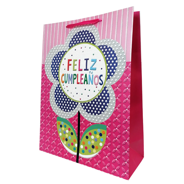 Bolsa Regalo 30x42x12cm Feliz Cumpleaños Colorid Diseños/Surtidos 1 Uni 2