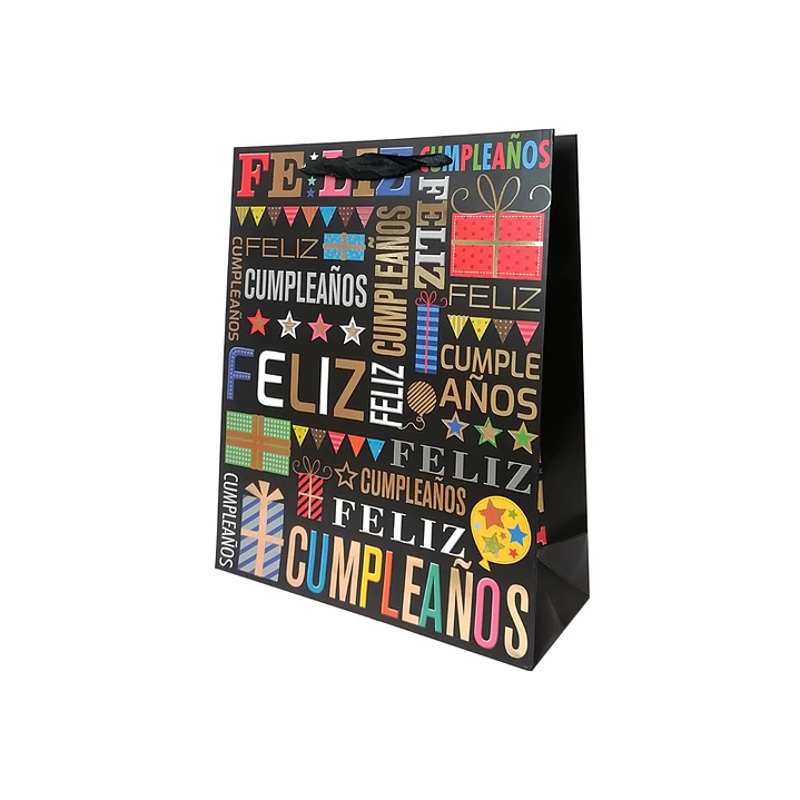 Bolsa Regalo 26x32x10cm Feliz Cumpleaños Words Diseños/Surtidos 1 Uni 2
