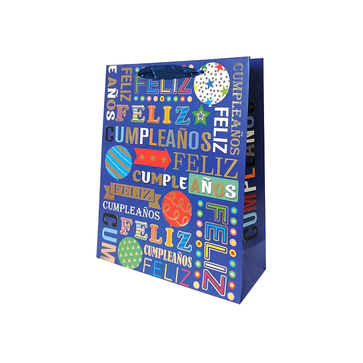 Bolsa Regalo 26x32x10cm Feliz Cumpleaños Words Diseños/Surtidos 1 Uni 5