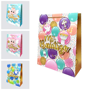 Bolsa Regalo Mi Bautizo 26x32x10cm Diseños/Surtidos 1 Uni