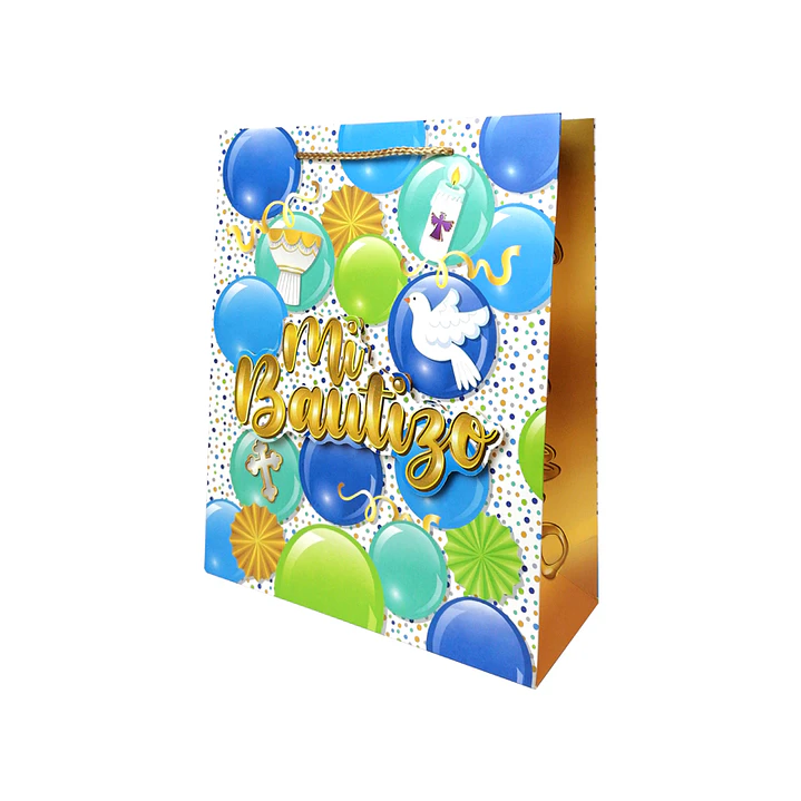 Bolsa Regalo Mi Bautizo 26x32x10cm Diseños/Surtidos 1 Uni 4