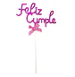 Topper Feliz Cumple Cursiva Colores/Surtidos 1 Uni - Miniatura 2