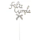 Topper Feliz Cumple Cursiva Colores/Surtidos 1 Uni - Miniatura 3
