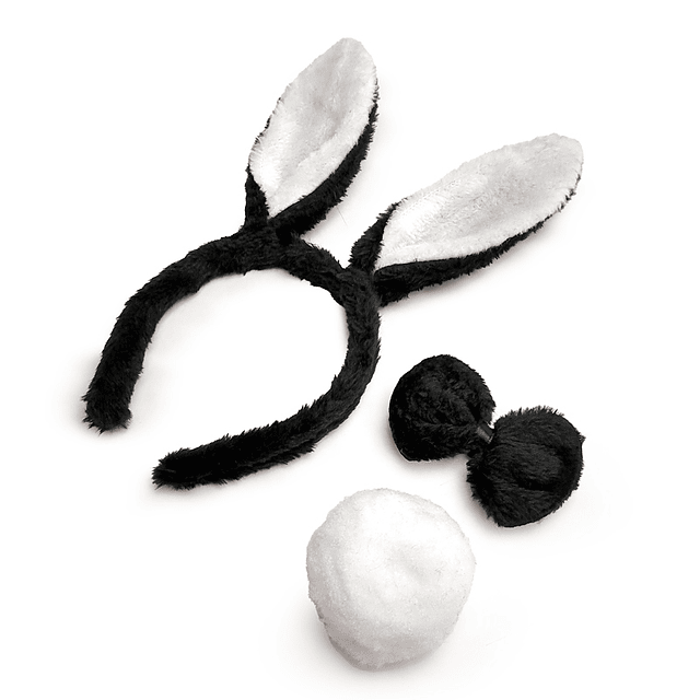 Set Conejo 3 Piezas Black/White 1 Uni