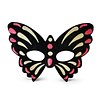 Antifaz Butterfly Glitter Colores/Surtidos 1 Uni