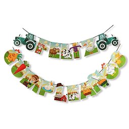 Guirnalda Feliz Cumpleaños Tractores 1 Uni