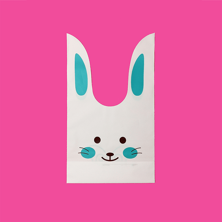 Bolsa Conejito Blanco 14x23cm 12 Uni 2