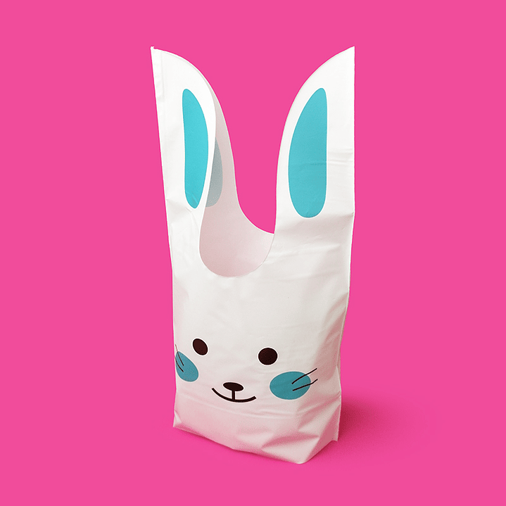 Bolsa Conejito Blanco 16x27cm 12 Uni 1