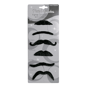 Set 6 Uni Bigote Diseños Surtidos 1 Uni