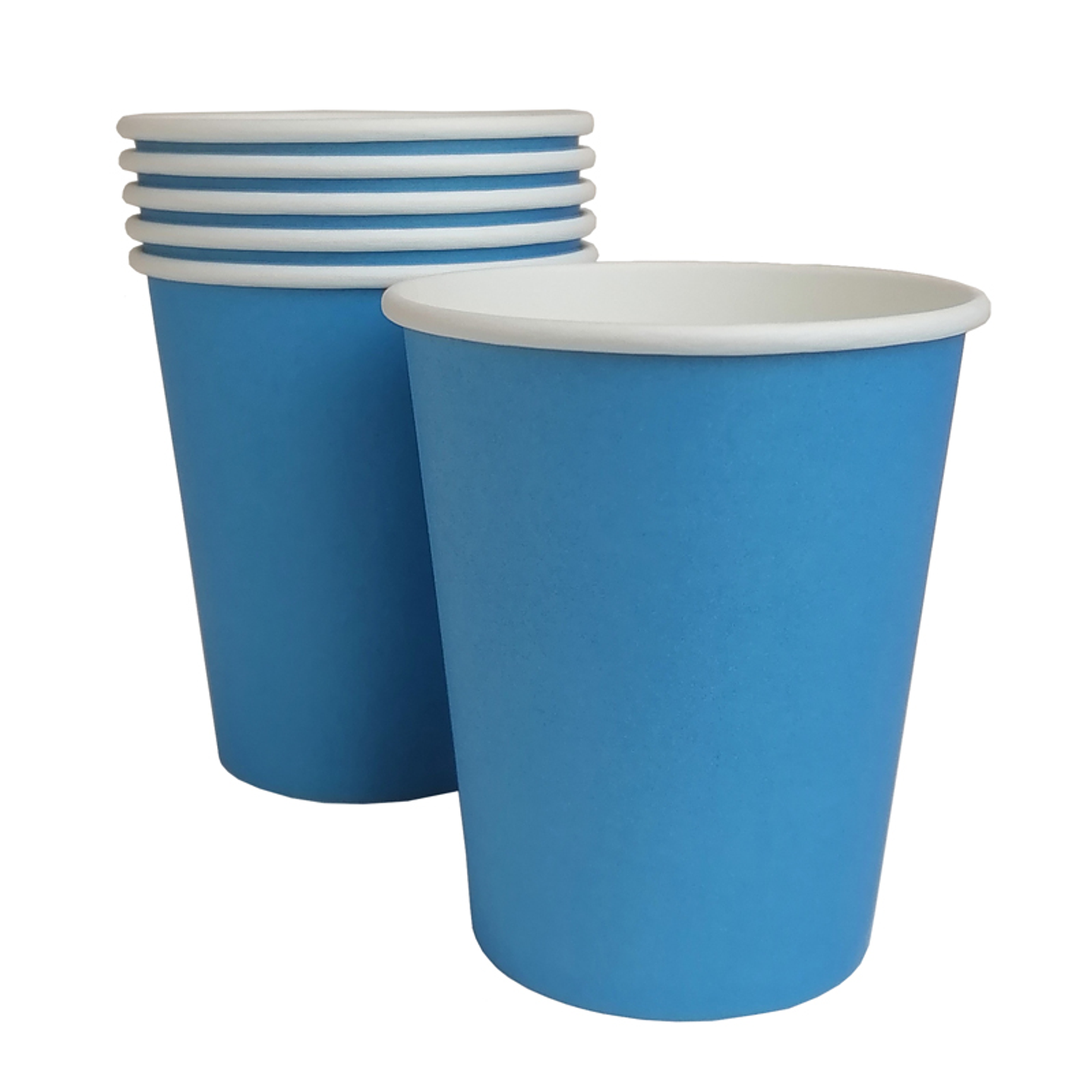 Vaso Polipapel Turquesa 6 Uni