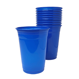 Vaso Plástico 500cc Azul 10 Uni