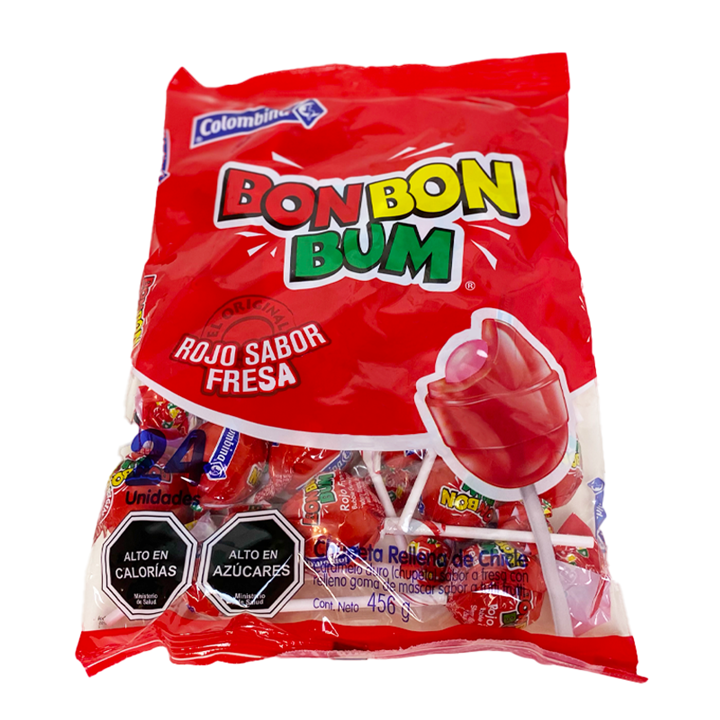 Bon Bon Bum Rojo Fresa 24 Uni