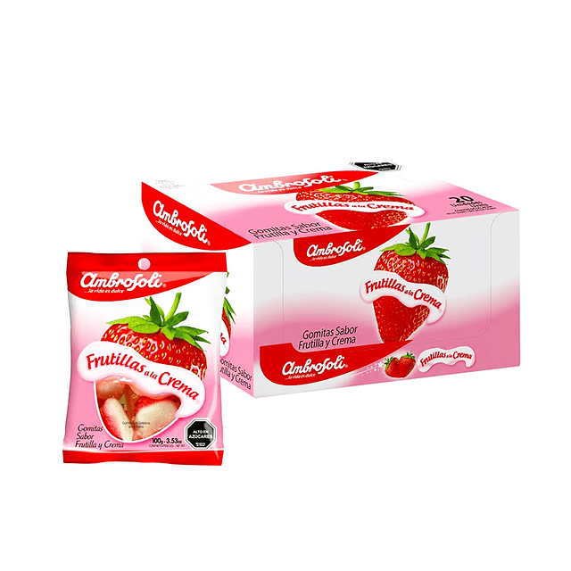 Display Frutilla Crema 20 Uni