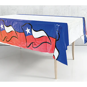 Mantel Bandera Chilena 108x180cm 1 Uni