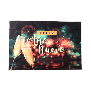 Telon Deco Feliz Año Nuevo 125X85Cm 1 Uni