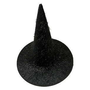 Sombrero Bruja Negro Brillos 1 Uni