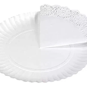 Bandeja Torta Blanca C/Blonda 23cm 4 Uni