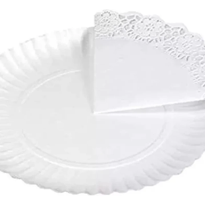 Bandeja Torta Blanca C/Blonda 23cm 4 Uni