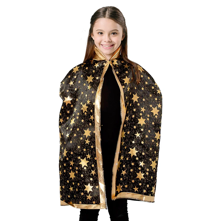 Capa Negro/Dorado Stars 90cm 1 Uni