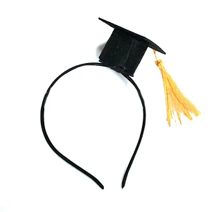 Cintillo Graduación Corp Negro/Dorado 1 Uni