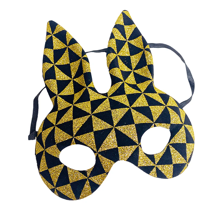 Antifaz Rabbit Dor/Neg 1 Uni