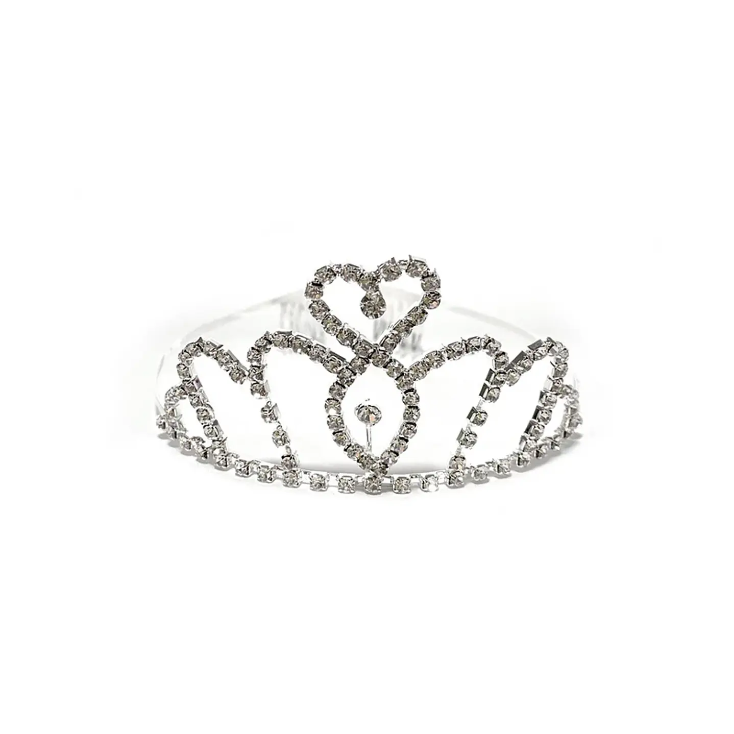Tiara Metal Corazón 1 Uni