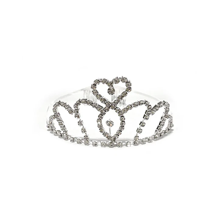 Tiara Metal Corazón 1 Uni
