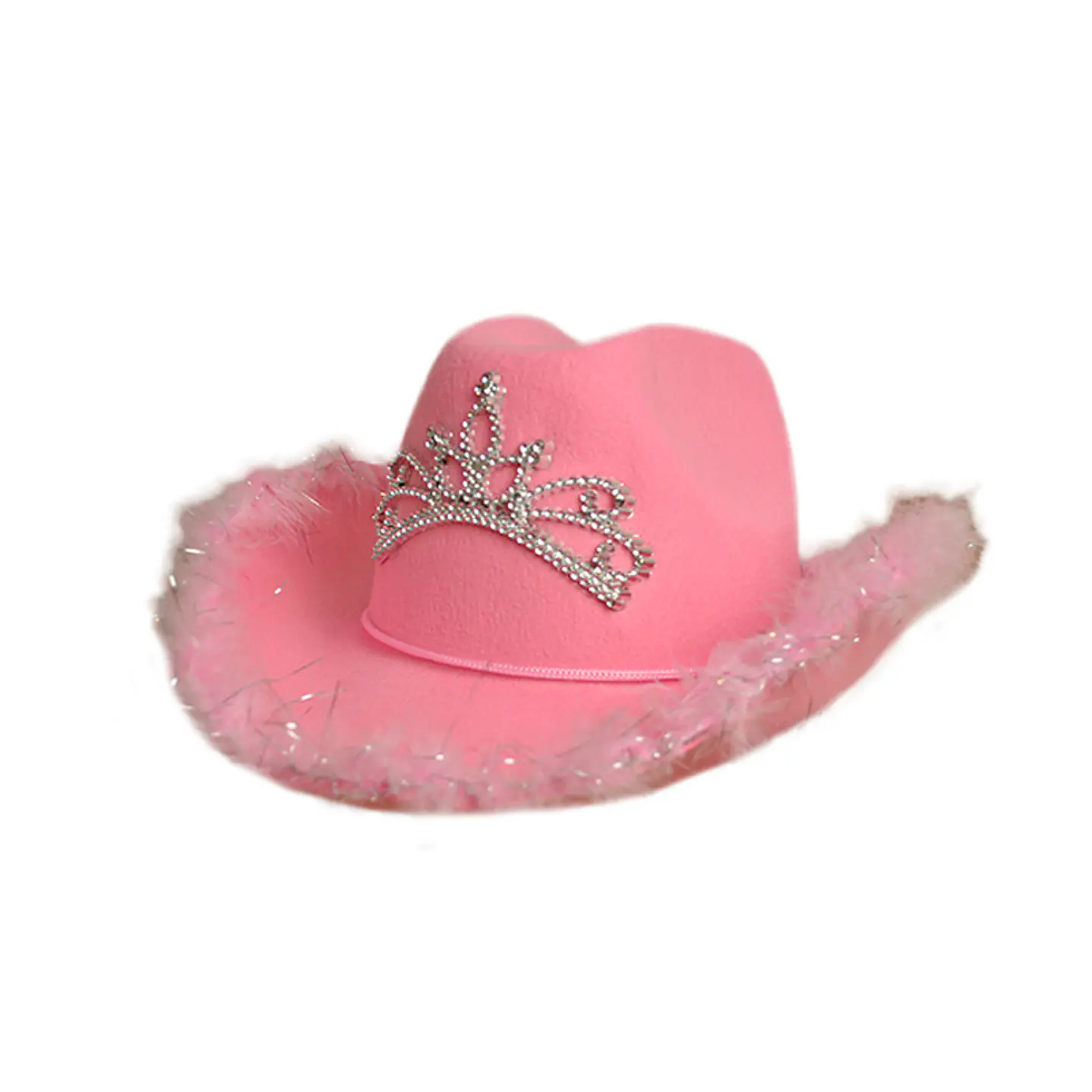 Sombrero Cowgirl Rosado 1 Uni