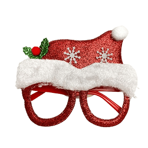Anteojo Pascuero Rojo Glitter 1 Uni