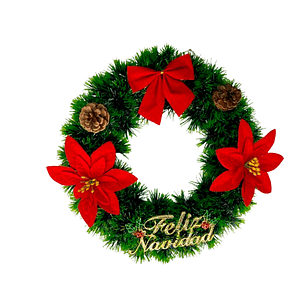 Deco Puerta Piñas Nav 30Cm 1 Uni