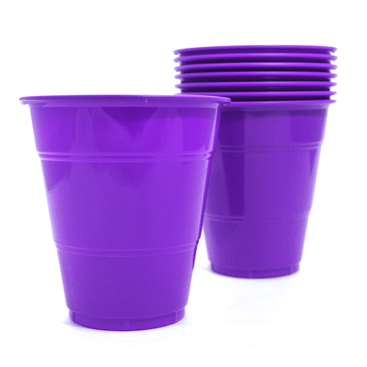 Vaso Plastico 350Cc Morado 10 Uni