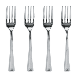 Mini Tenedores Metalizados 24 Uni