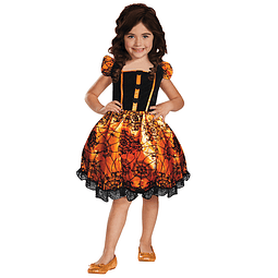 Disfraz Bruja Pumpkin Halloween Niña Talla 7-9 1 Uni