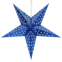 Deco Estrella 3D 28Cm Azul 1 Uni