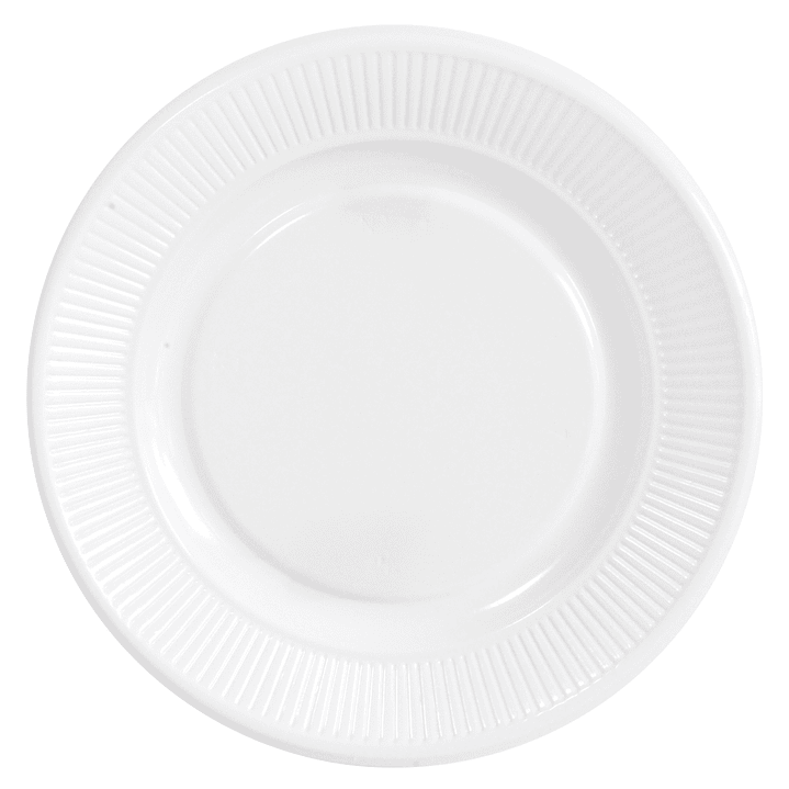 Plato Plastico Blanco 23 Cm 20 Uni