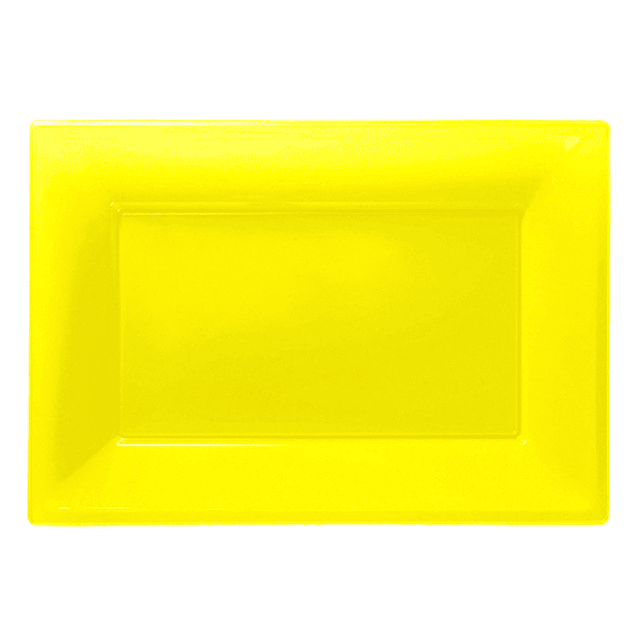 Bandeja Rectangular Amarillo 3 Uni