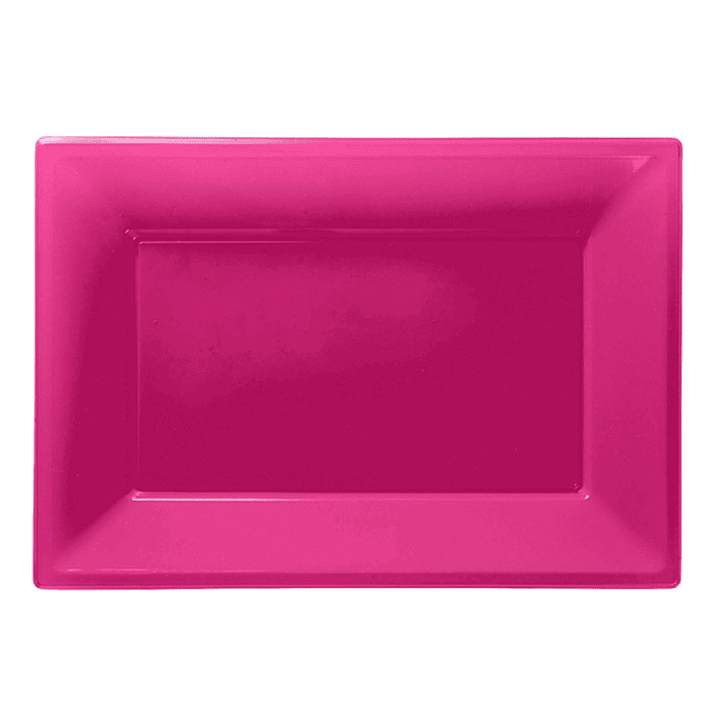 Bandeja Rectangular Fucsia 3 Uni