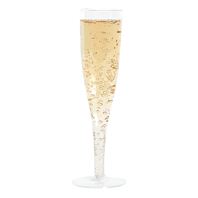 Copa Champagne Plastica Transparente 6 Uni