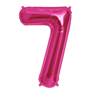 Globo 81Cm Numero 7 Fucsia 1 Uni