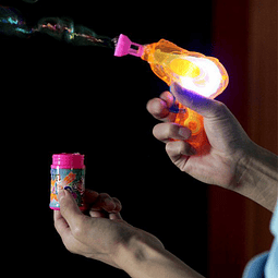 Lanza Burbujas Friccion Con Luz 1 Uni
